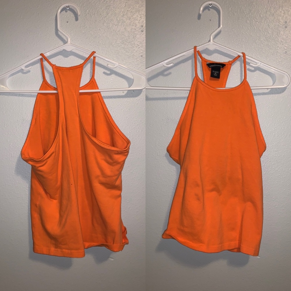 Orange halter